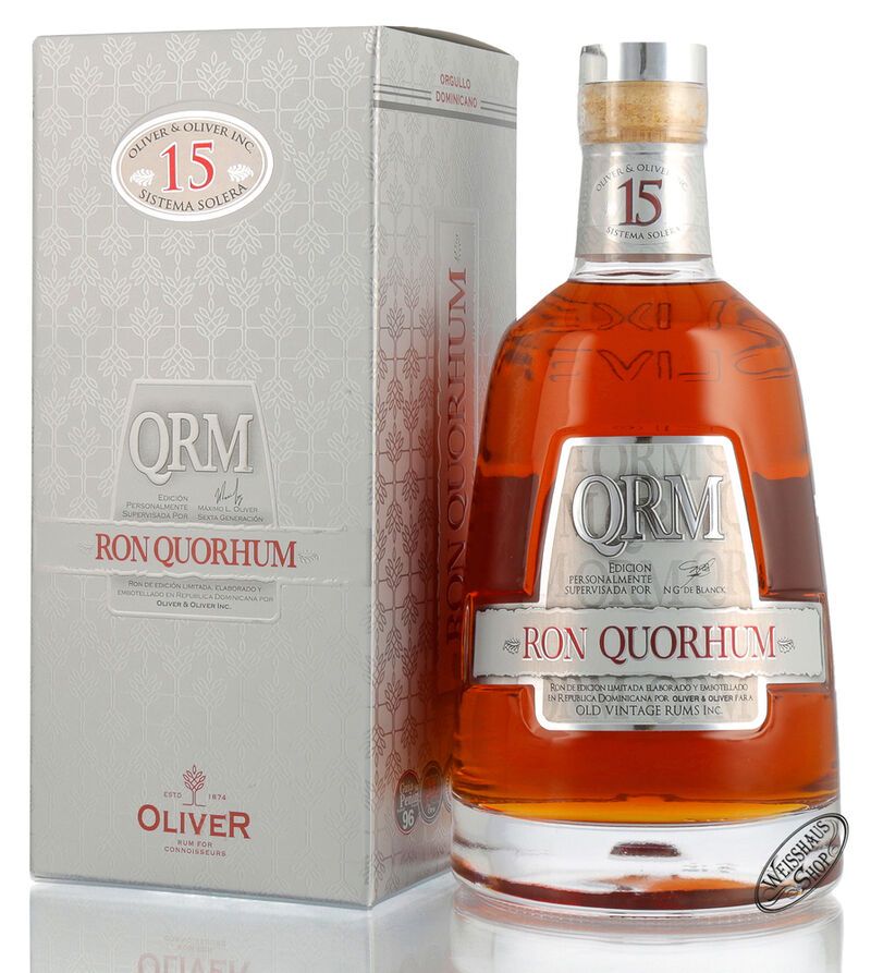 Quorhum QRM 15 Anos Solera Rum 40% vol. 0,70l