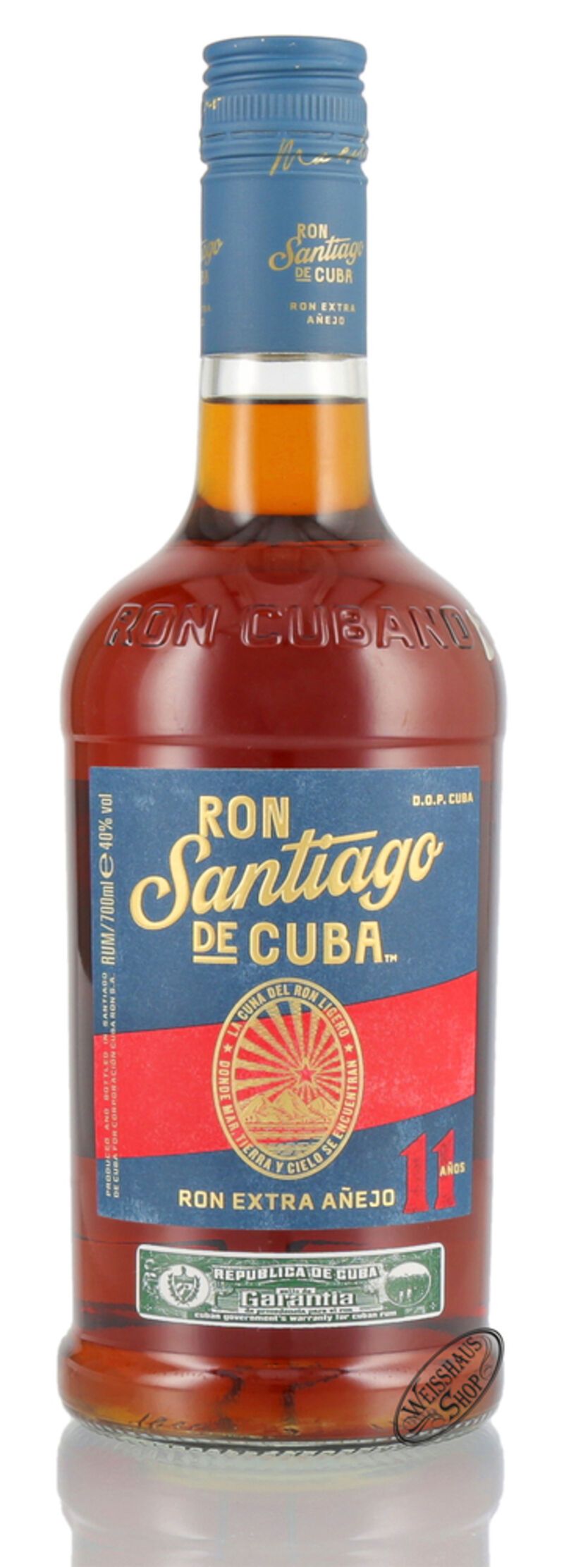 Santiago de Cuba Extra Anejo Superior 11 YO Rum 40% vol. 0,70l