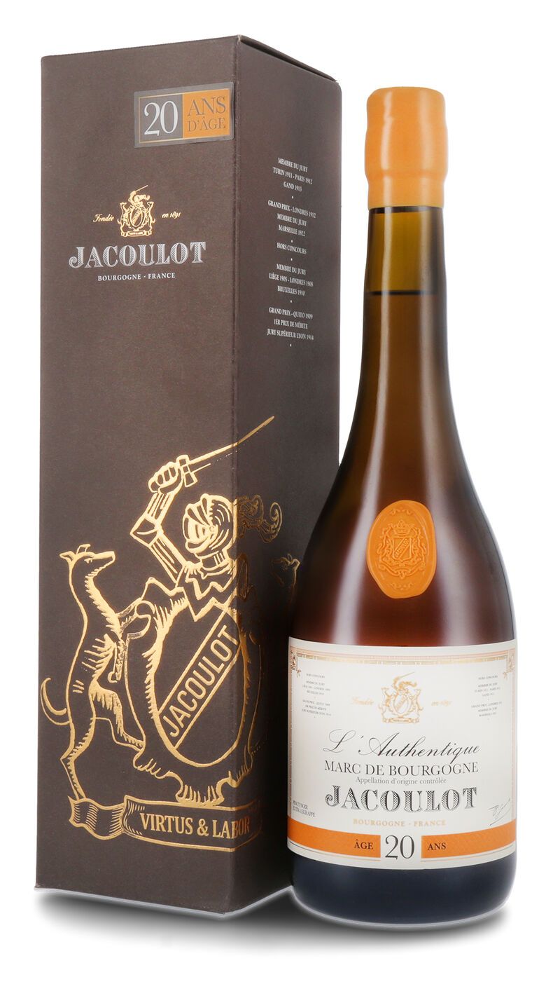Jacoulot L'Authentique 20 YO Marc de Bourgogne 43% vol. 0,70l