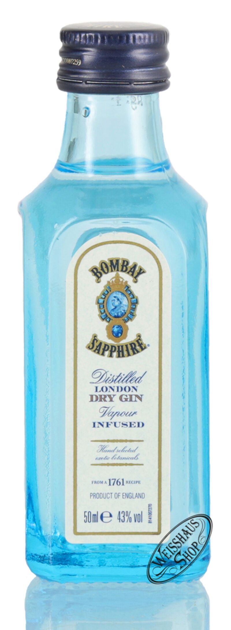 Bombay Sapphire Gin 43% vol. 0,05l Miniatur Bombay Sapphire Gin 43% vol. 0,05l Miniatur
