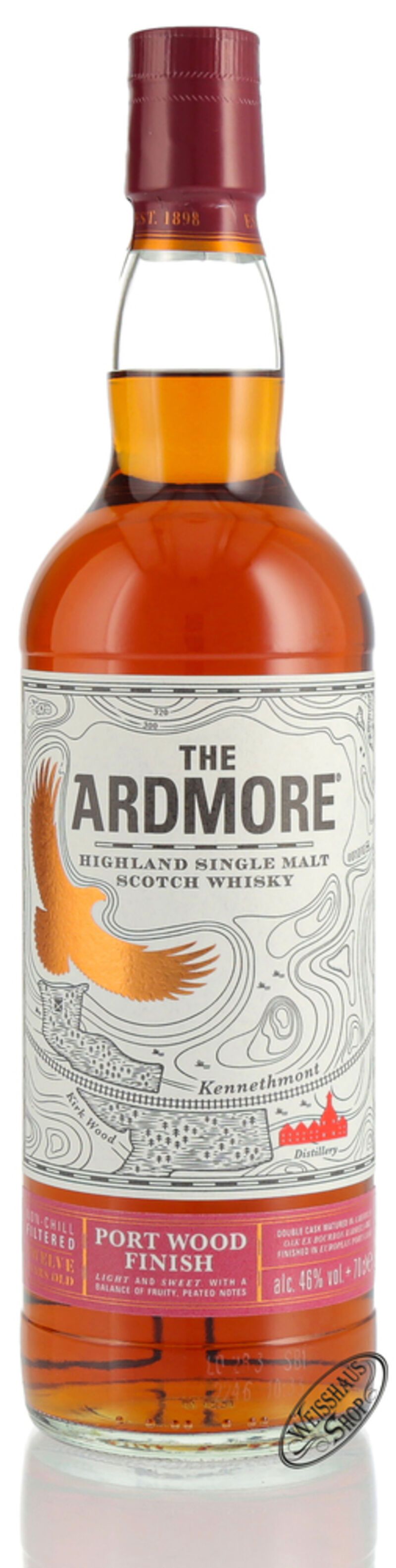 Ardmore 12 YO Portwood Whisky 46% vol. 0,70l