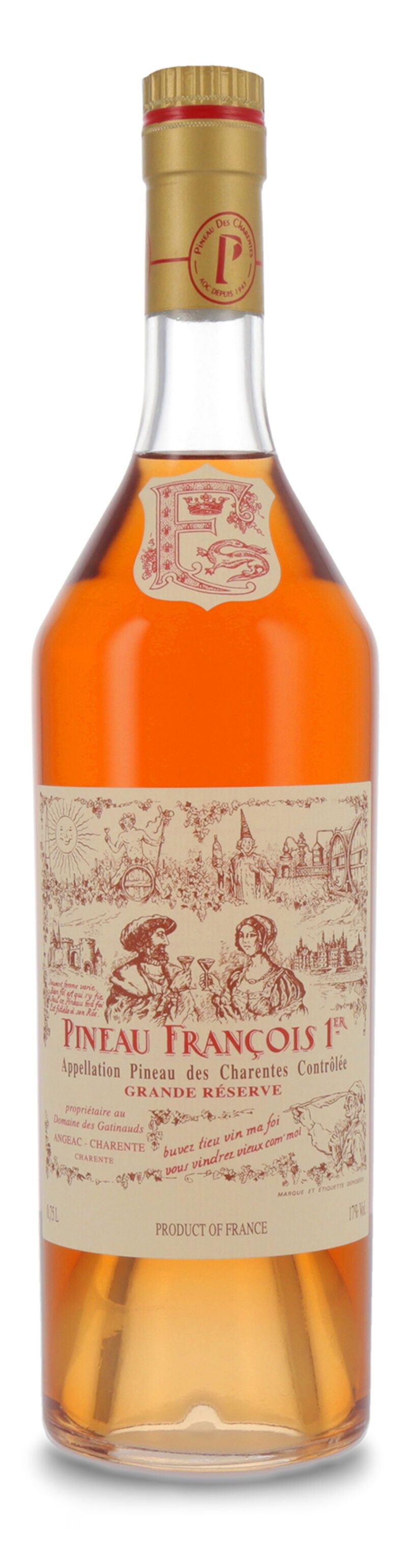 Lhéraud Pineau des Charentes Francois 1er Grand Reserve Aperitif 17,0% vol. 0,75l