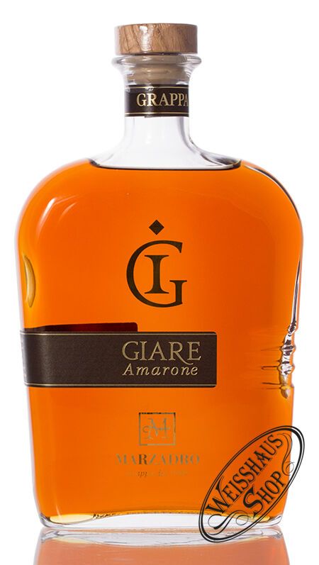 Marzadro Grappa Le Giare Amarone 41% vol. 2,0l Magnum