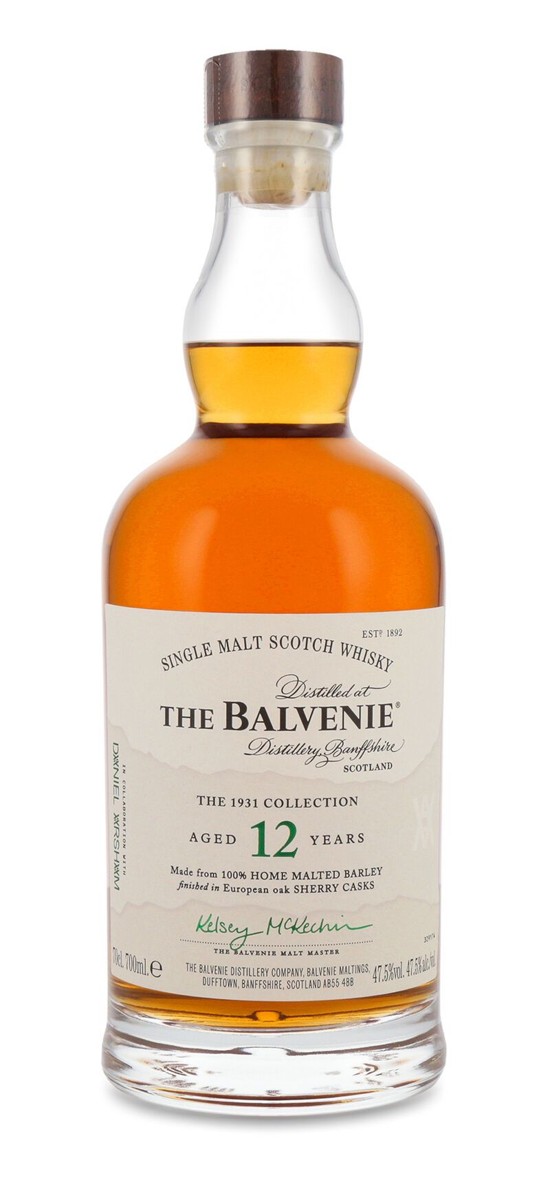 The Balvenie 12 YO Home Malted Whisky 47,5% vol. 0,70l