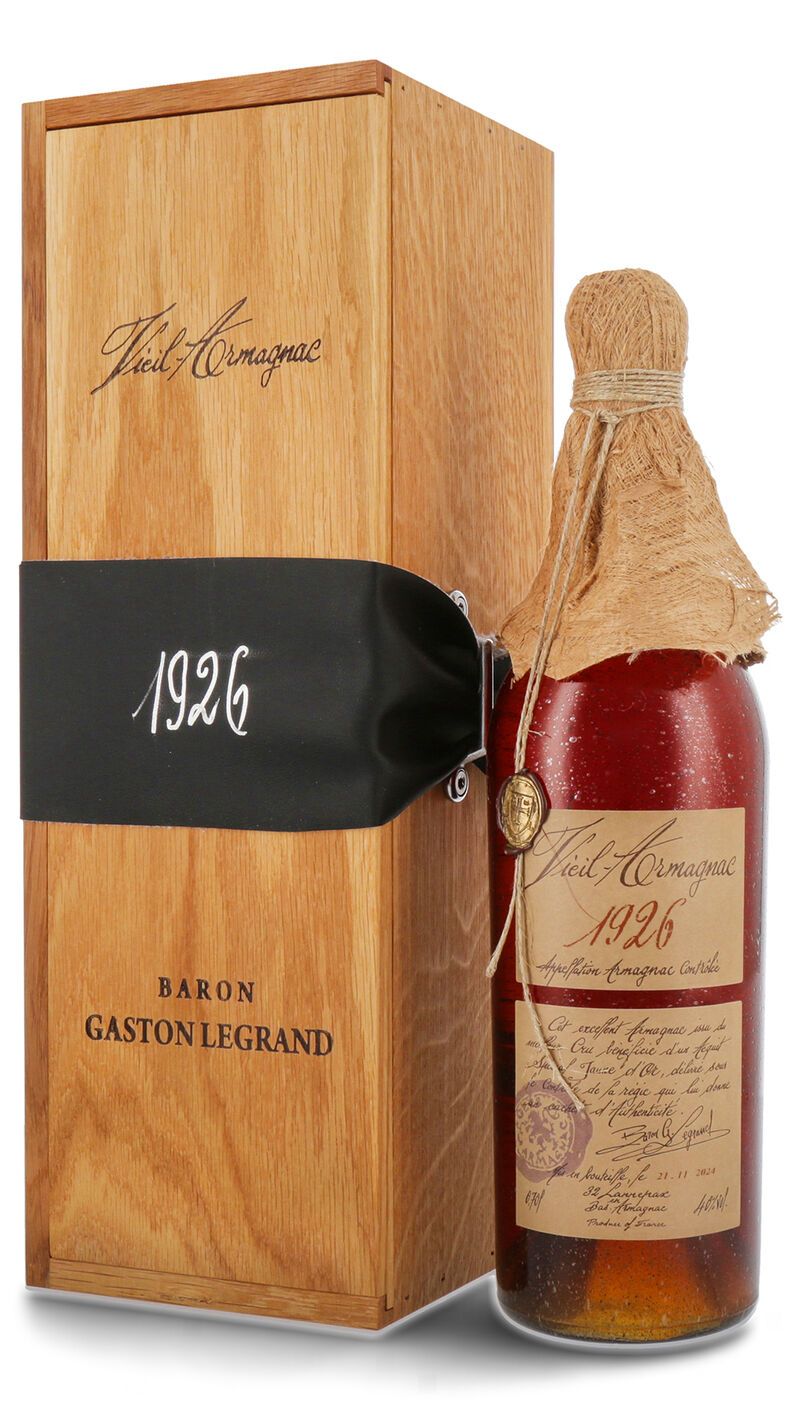 Lhéraud Baron Gaston Legrand 1926 Vieil Armagnac 40% vol. 0,70l