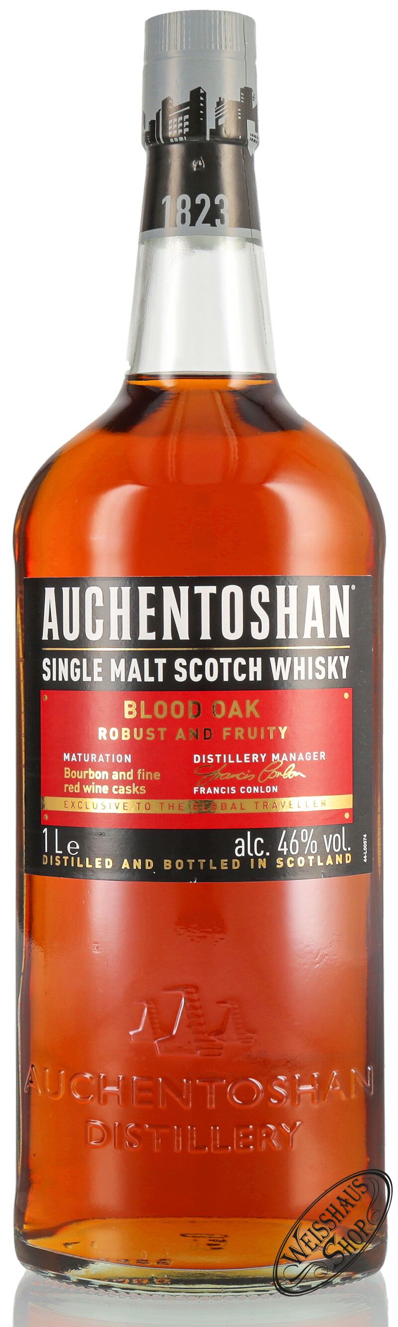 Auchentoshan Blood Oak Whisky 46% vol. 1,0l