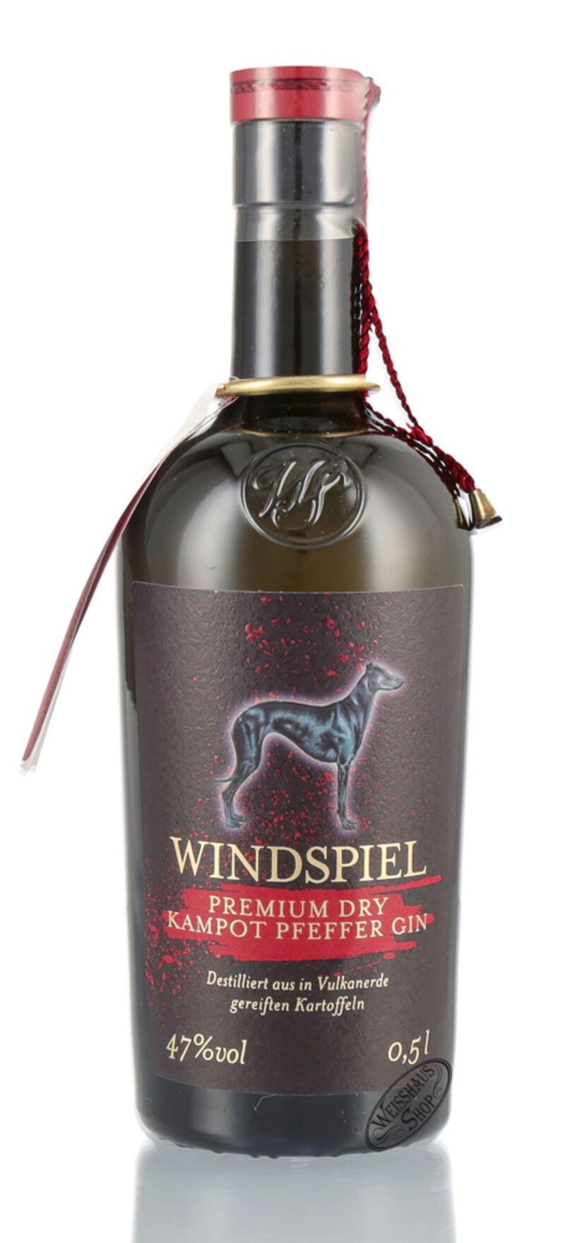 Windspiel Premium Dry Kampot Pfeffer Gin 47% vol. 0,50l Windspiel Premium Dry Kampot Pfeffer Gin 47% vol. 0,50l