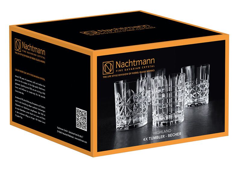 Nachtmann Highland Whisky/Rum Tumbler Set 4 Gläser Nachtmann Highland Whisky/Rum Tumbler Set 4 Gläser