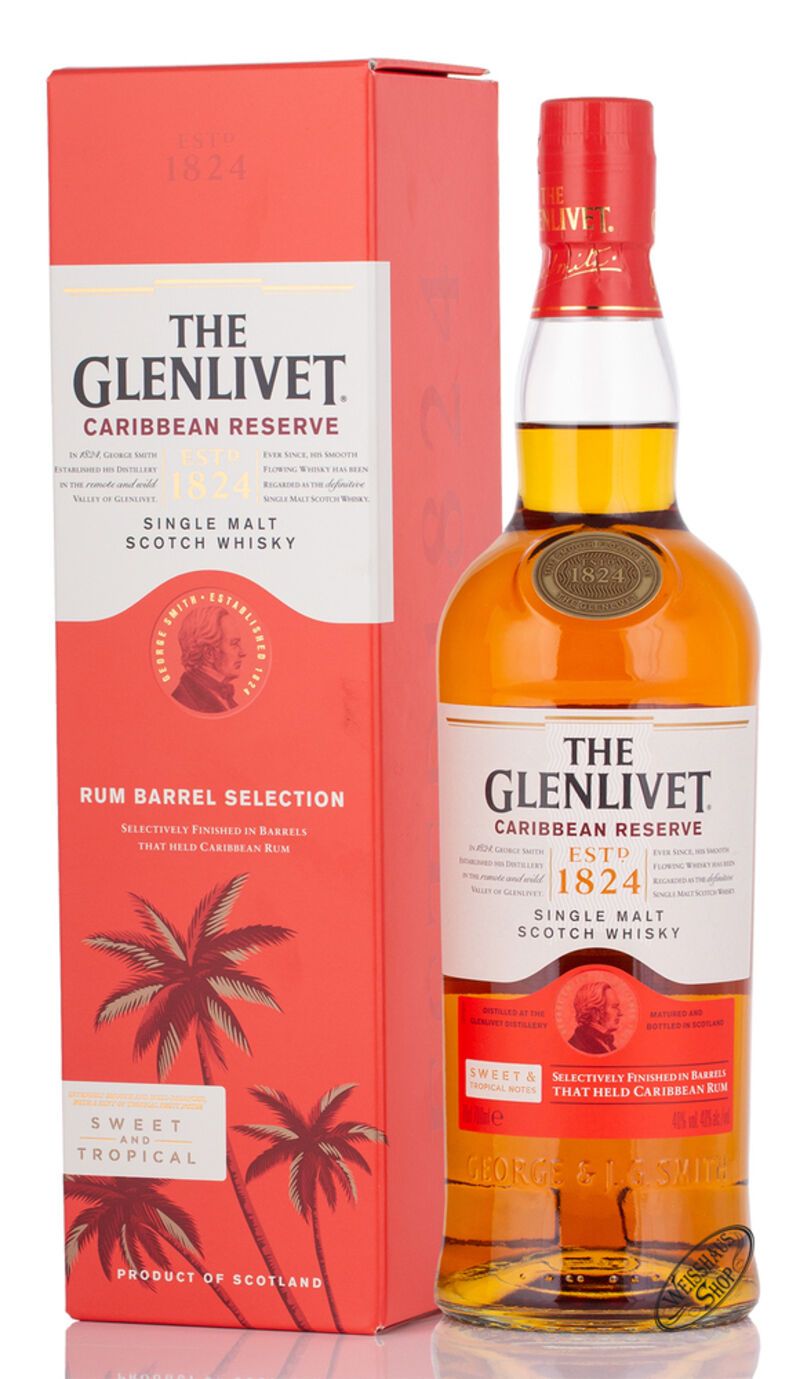 The Glenlivet Caribbean Reserve Whisky 40% vol. 0,70l