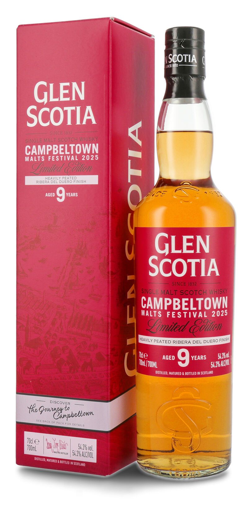 Glen Scotia 9 YO Heavily Peated Whisky 54,3% vol. 0,70l