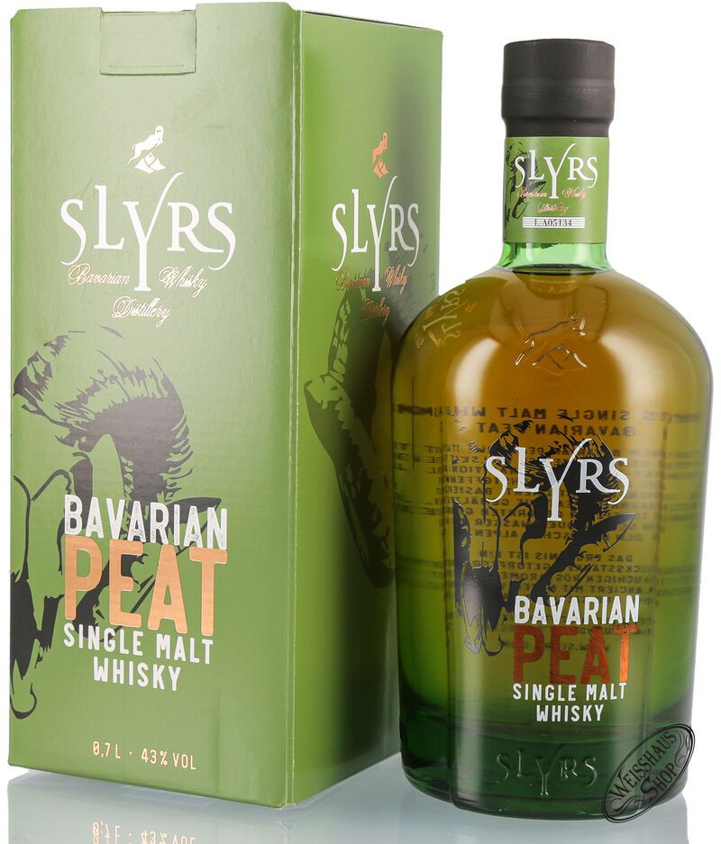 Slyrs Bavarian Peat Whisky 43% vol. 0,70l