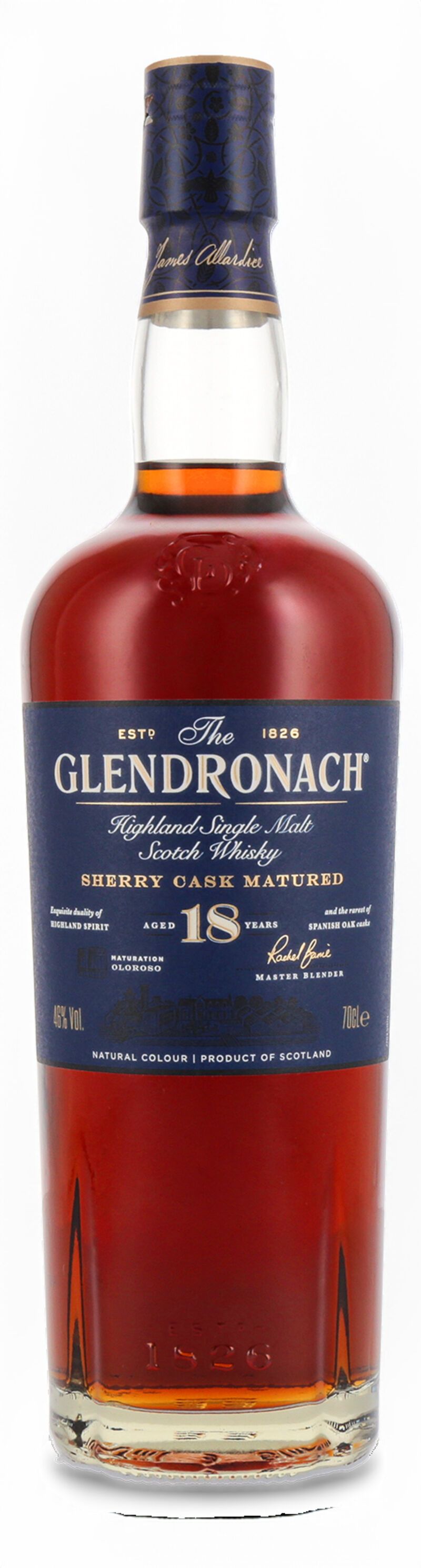 Glendronach 18 YO Sherry Cask Matured Whisky 46% vol. 0,70l