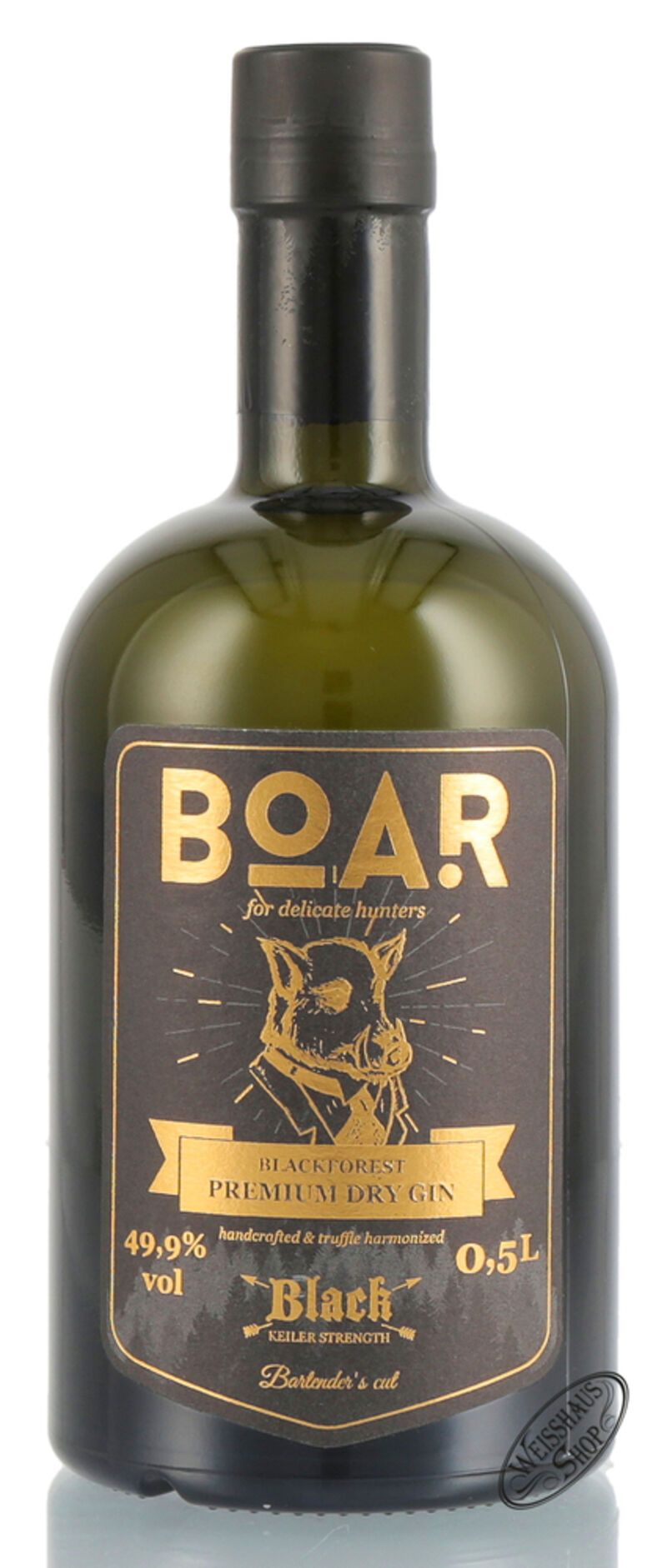 BOAR Black Keiler Strength Gin 49,9% vol. 0,50l
