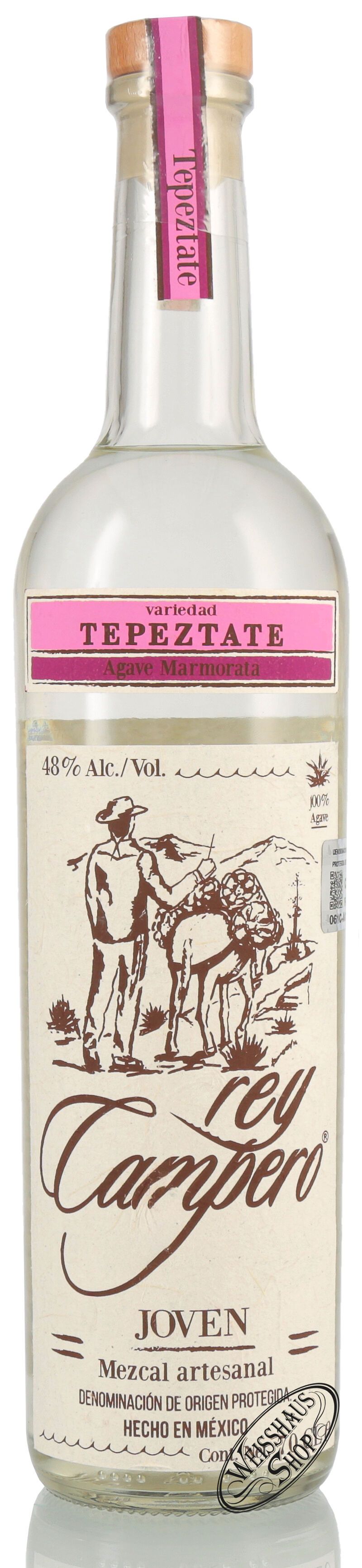 Rey Campero Mezcal Tepextate 48% vol. 0,70l