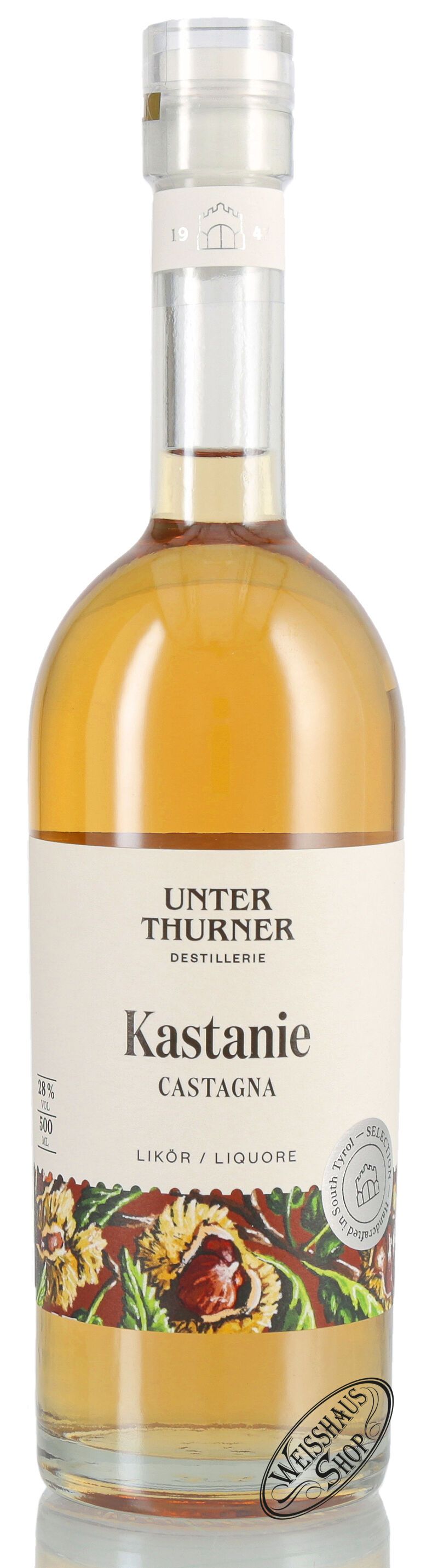 Unterthurner Kastanien Likör 28% vol. 0,50l