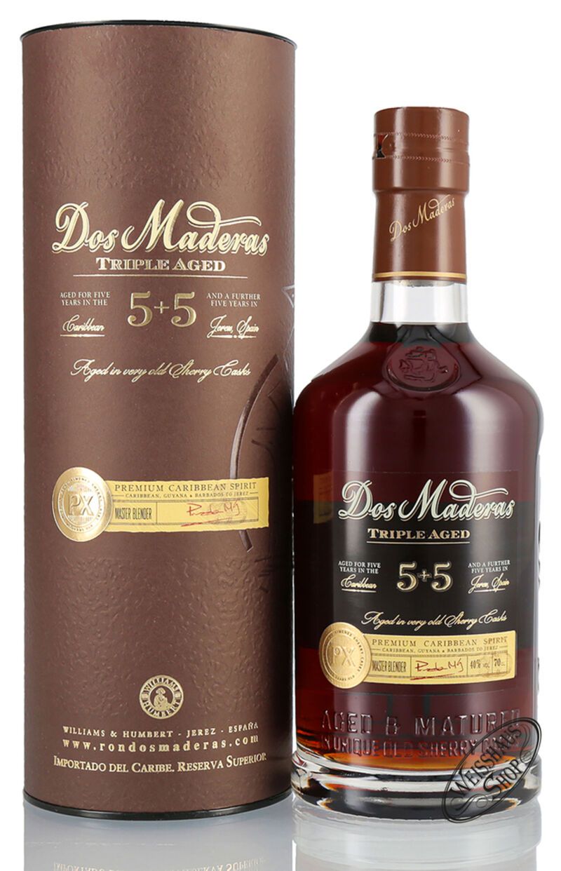 Dos Maderas PX 5 + 5 Rum 40% vol. 0,70l
