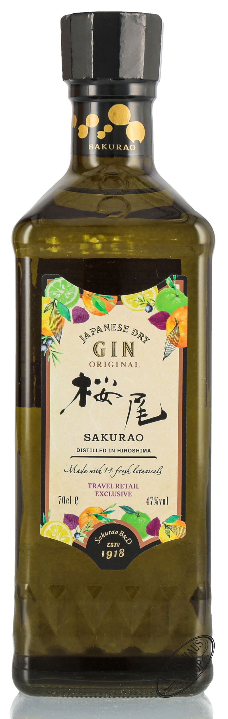 Sakurao Original Gin 47% vol. 0,70l Sakurao Original Gin 47% vol. 0,70l