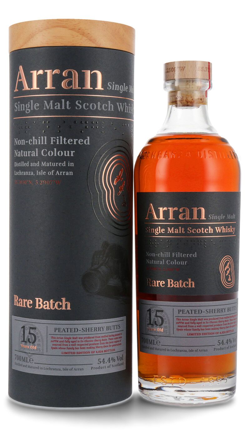 The Arran Rare Batch 15 YO Single Malt Whisky 54,4% vol. 0,70l The Arran Rare Batch 15 YO Single Malt Whisky 54,4% vol. 0,70l