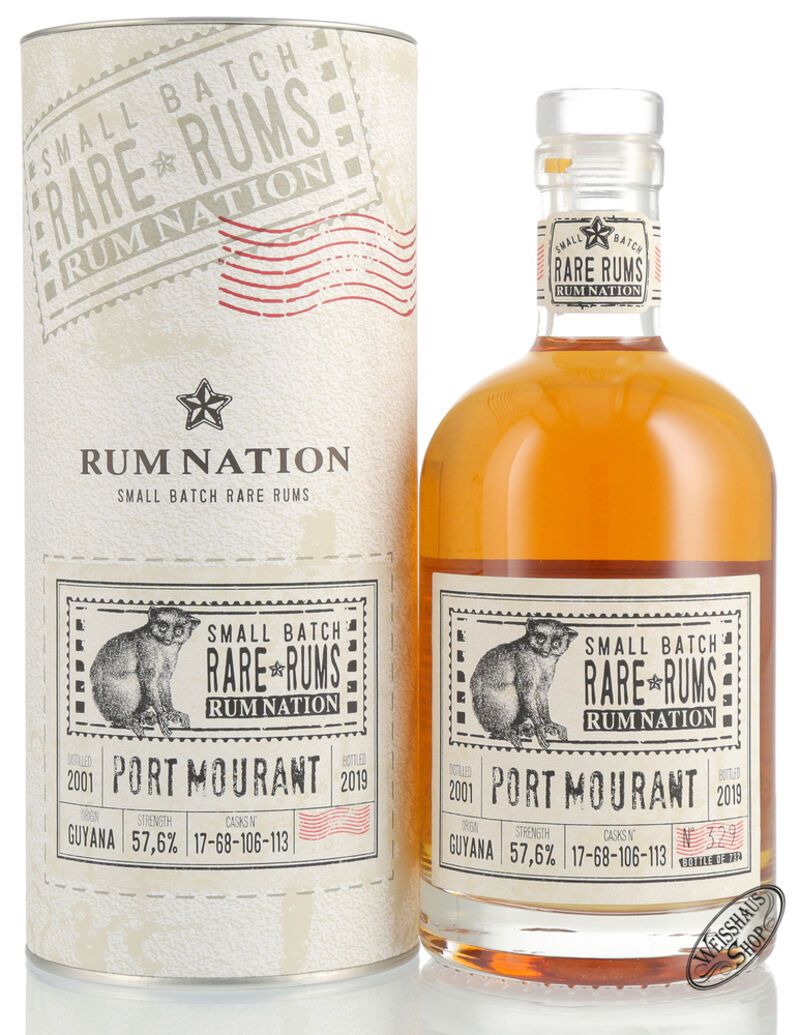 Rum Nation Rare Rum Port Mourant 2001 - 2019 57,6% vol. 0,70l Rum Nation Rare Rum Port Mourant 2001 - 2019 57,6% vol. 0,70l