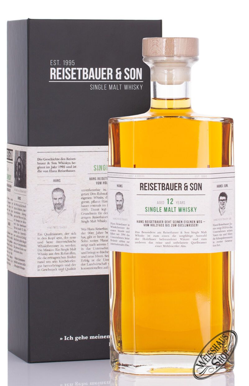 Reisetbauer & Son 12 YO Single Malt Whisky 48% vol. 0,70l Reisetbauer & Son 12 YO Single Malt Whisky 48% vol. 0,70l