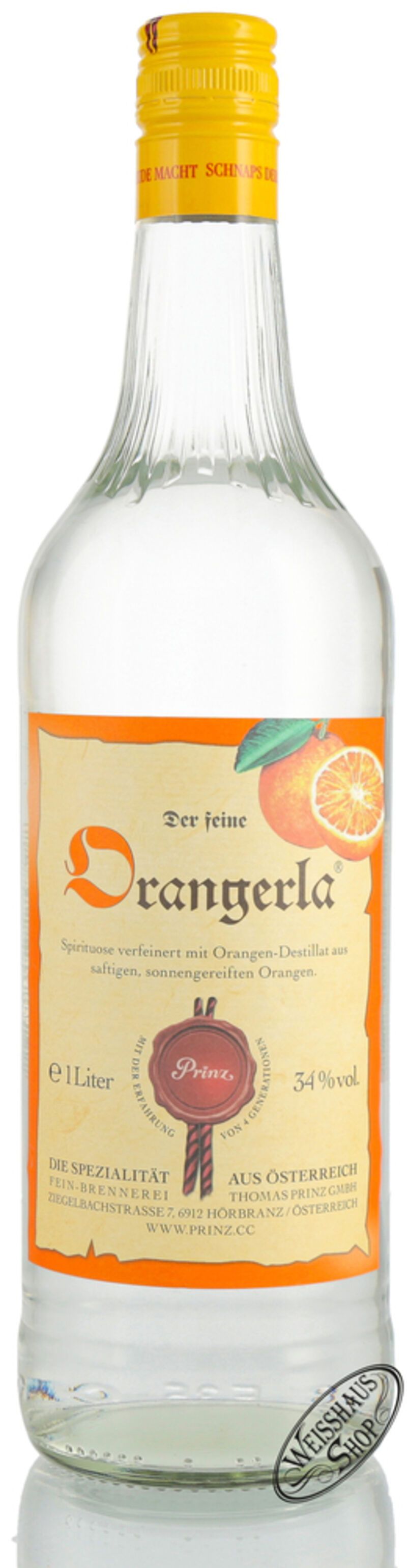Prinz Orangerla 34% vol. 1,0l
