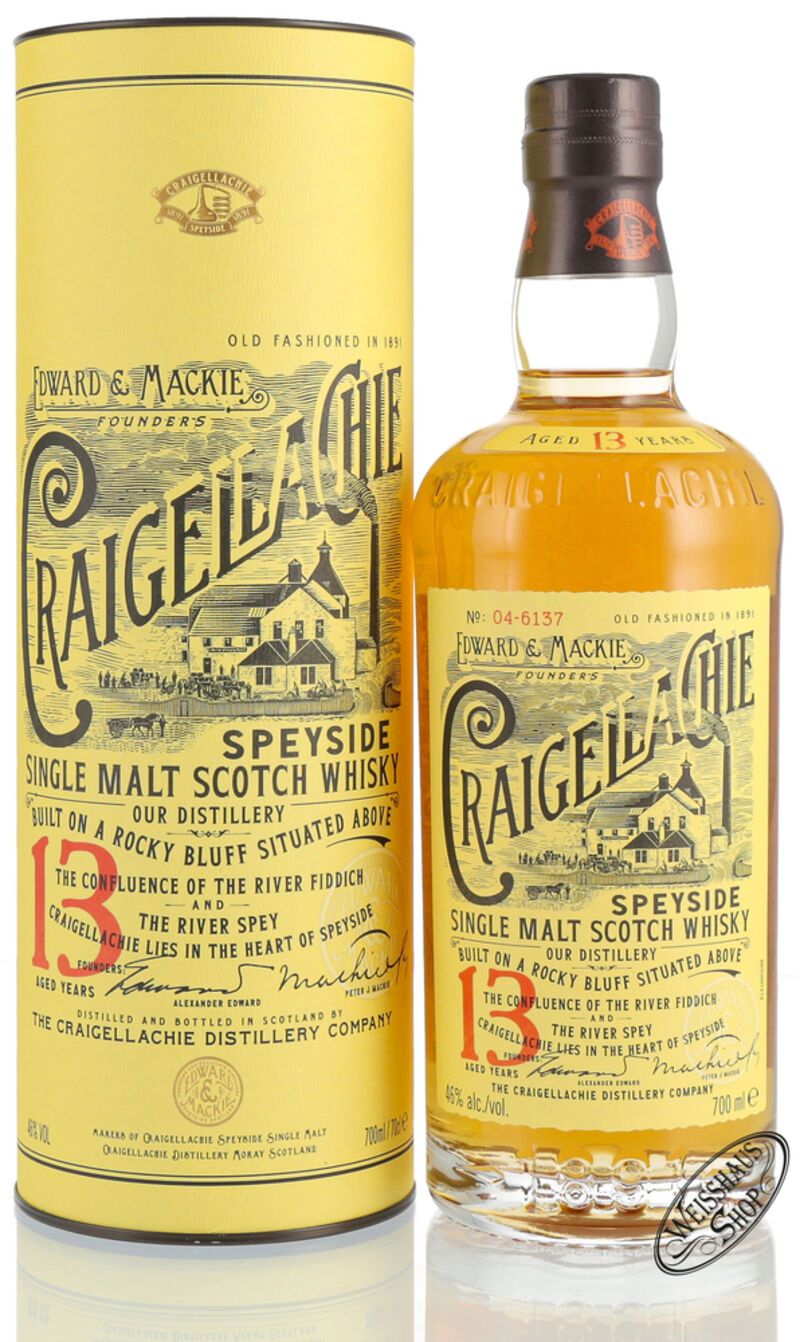 Craigellachie 13 YO Single Malt Whisky 46% vol. 0,70l