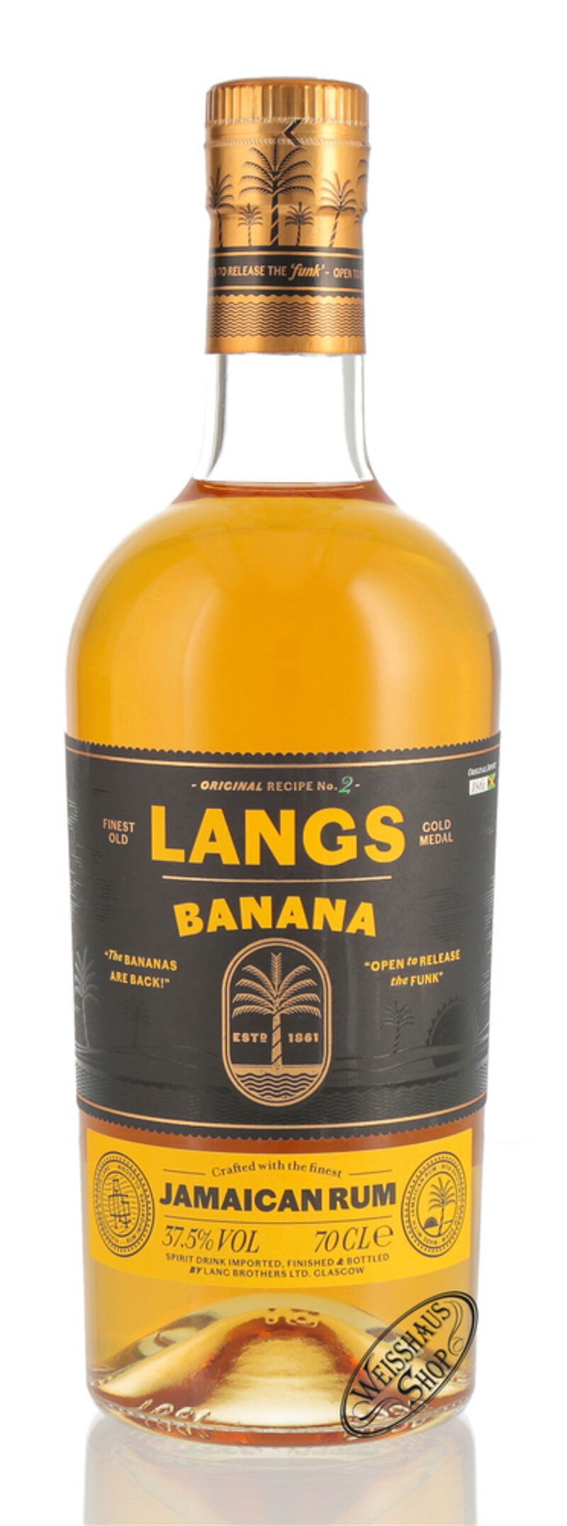 Langs Banana Infused Jamaican Rum 37,5% vol. 0,70l