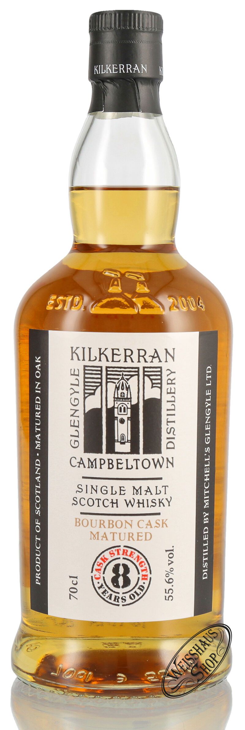 Kilkerran 8 YO Bourbon Cask Whisky 55,6% vol. 0,70l