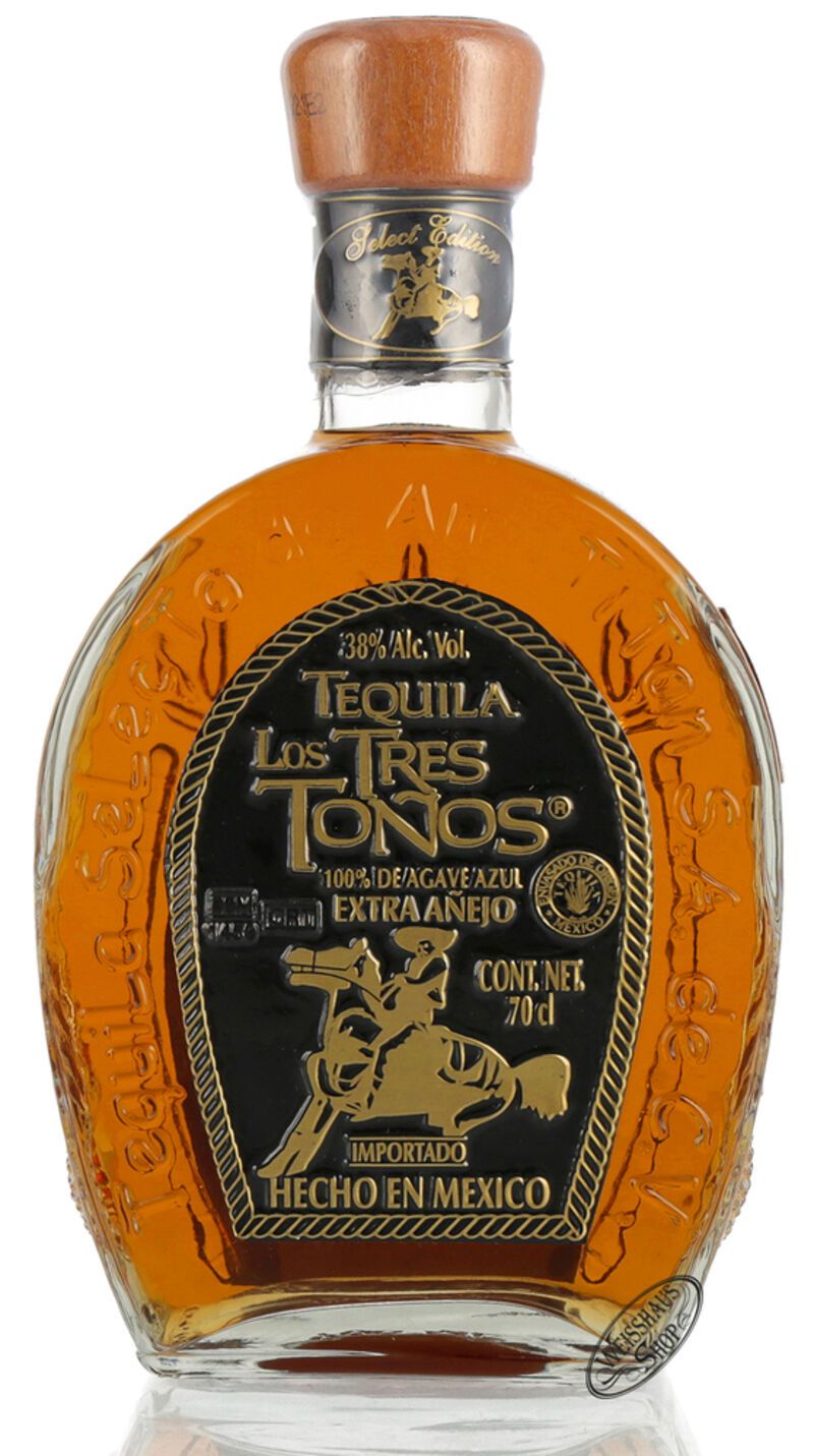 Los Tres Tonos Tequila Extra Anejo 38% vol. 0,70l Los Tres Tonos Tequila Extra Anejo 38% vol. 0,70l