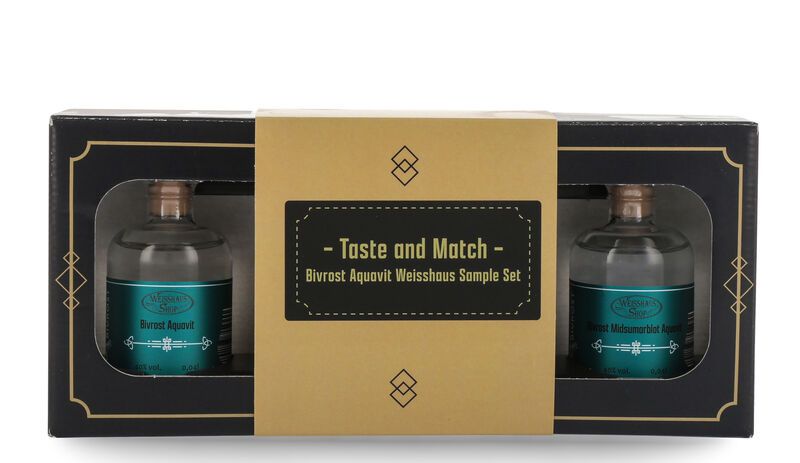 Taste and Match - Bivrost Aquavit 4 x 0,04l Weisshaus Sample Set