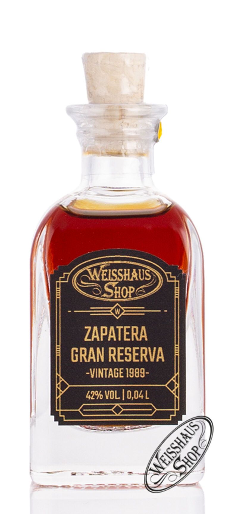 Zapatera Gran Reserva Vintage 1989 Rum 42% vol. 0,04l Weisshaus Sample Zapatera Gran Reserva Vintage 1989 Rum 42% vol. 0,04l Weisshaus Sample