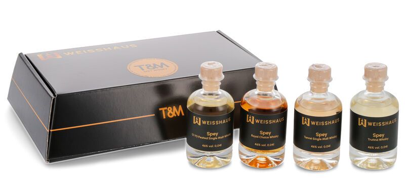 Taste and Match - Spey Whisky 4 x 0,04l Weisshaus Sample Set