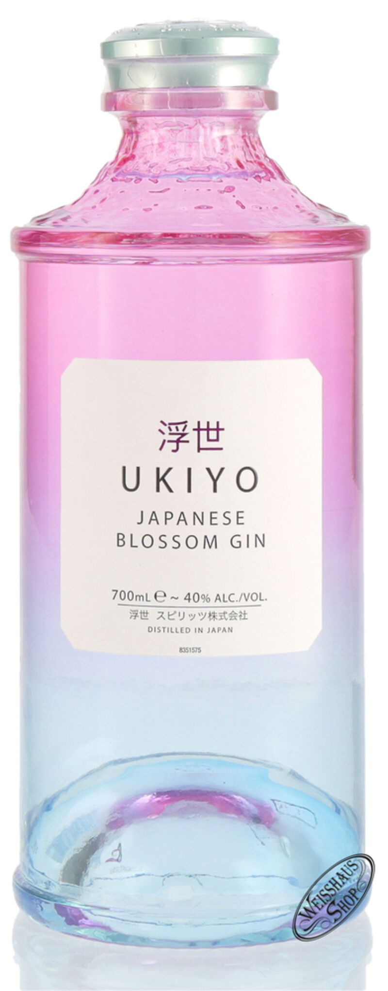 Ukiyo Japanese Blossom Gin 40% vol. 0,70l Ukiyo Japanese Blossom Gin 40% vol. 0,70l