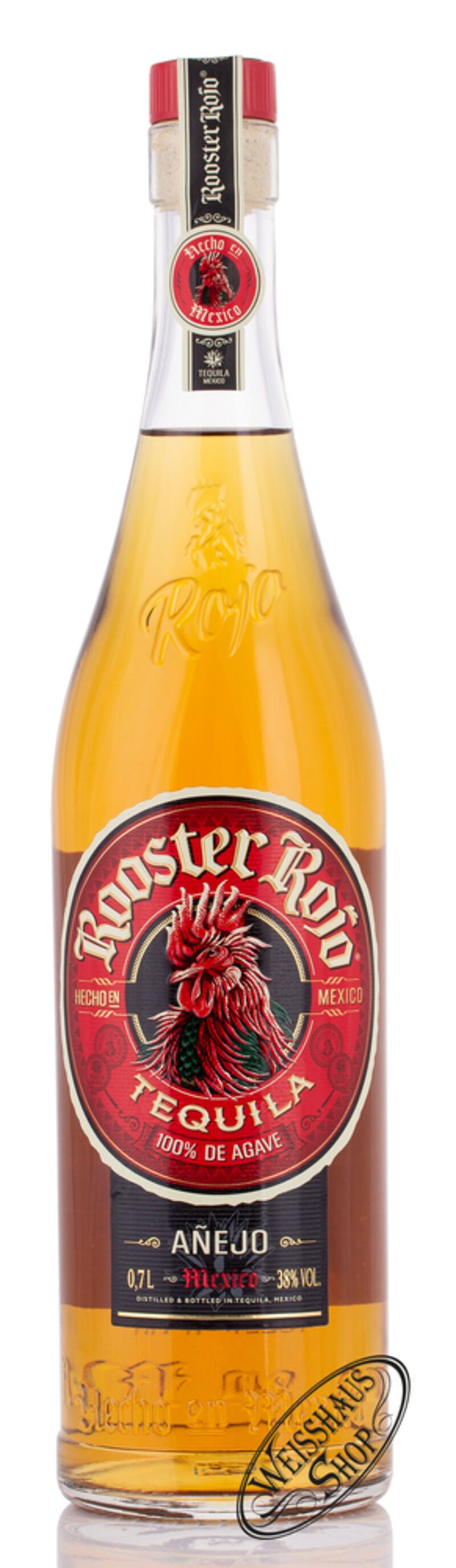 Rooster Rojo Tequila Anejo 38% vol. 0,70l