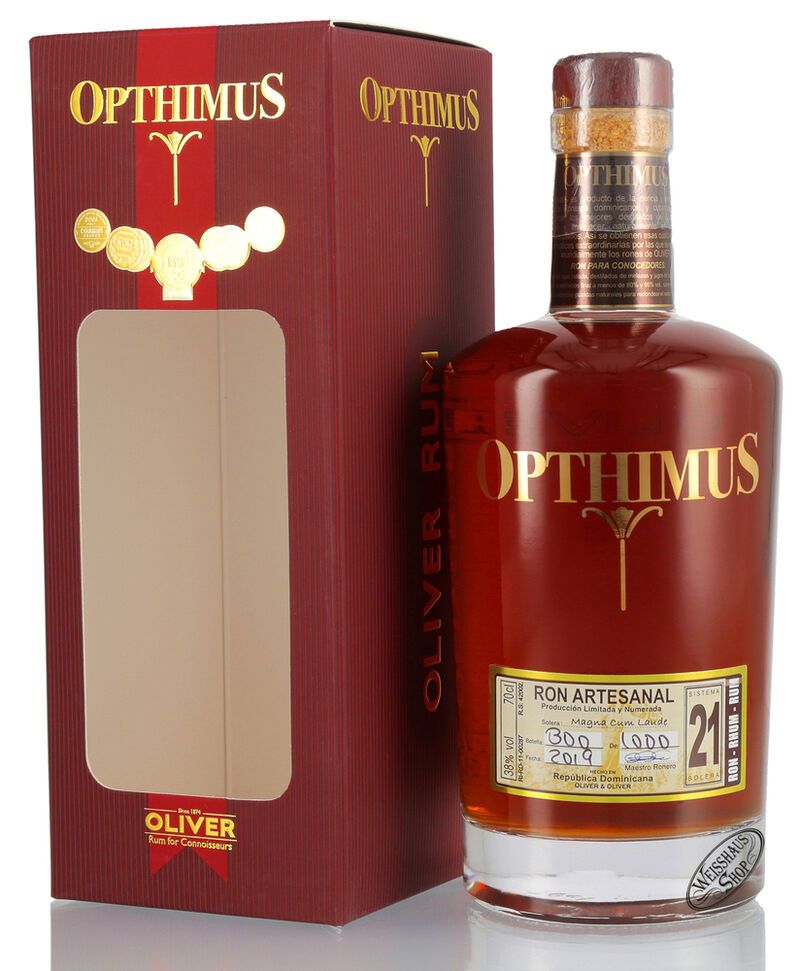 Opthimus 21 Anos Rum 38% vol. 0,70l