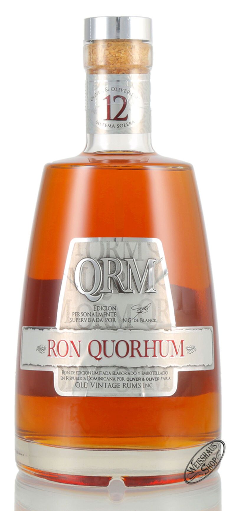 Quorhum QRM 12 Anos Solera Rum 40% vol. 0,70l