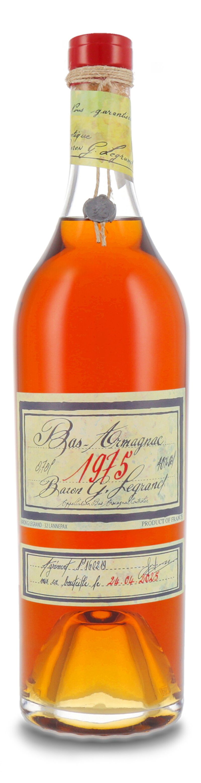 Lhéraud Baron Gaston Legrand 1975 Vieil Armagnac 40% vol. 0,70l