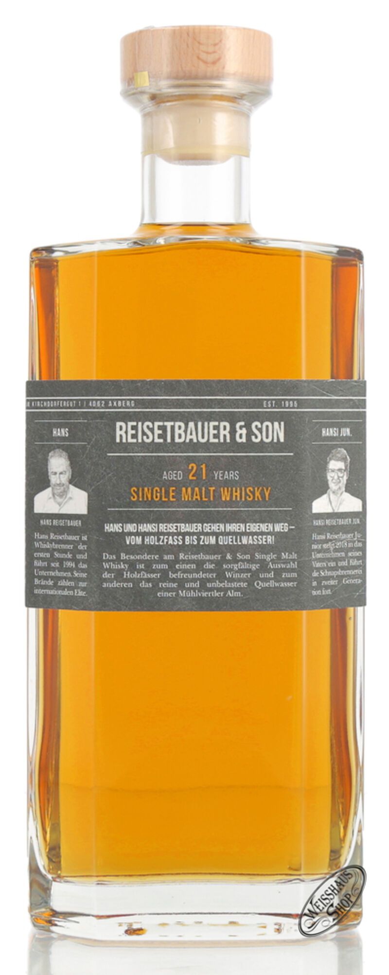Reisetbauer & Son 21 YO Single Malt Whisky 48% vol. 0,70l Reisetbauer & Son 21 YO Single Malt Whisky 48% vol. 0,70l