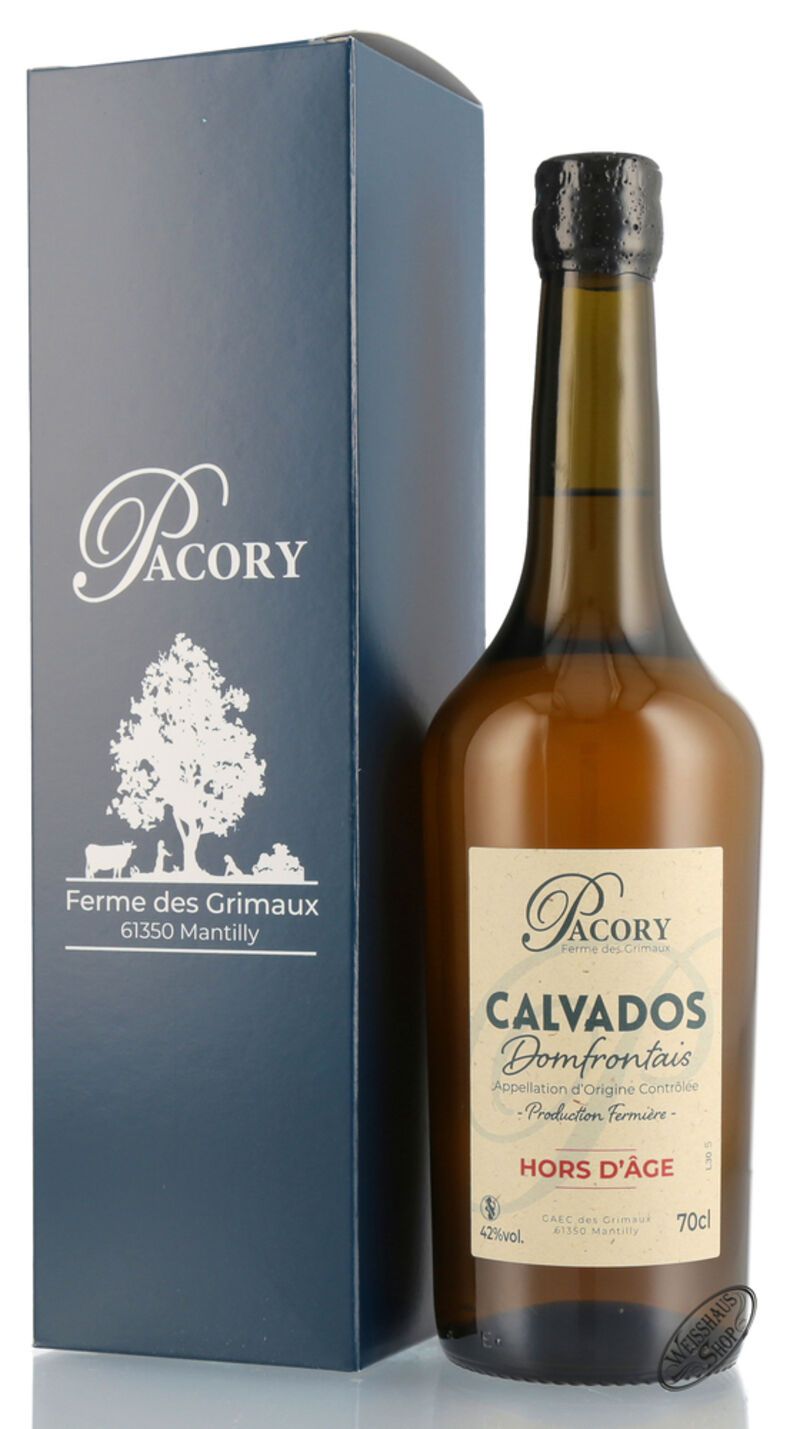Pacory Domfrontais Calvados Hors d'Age 42% vol. 0,70l