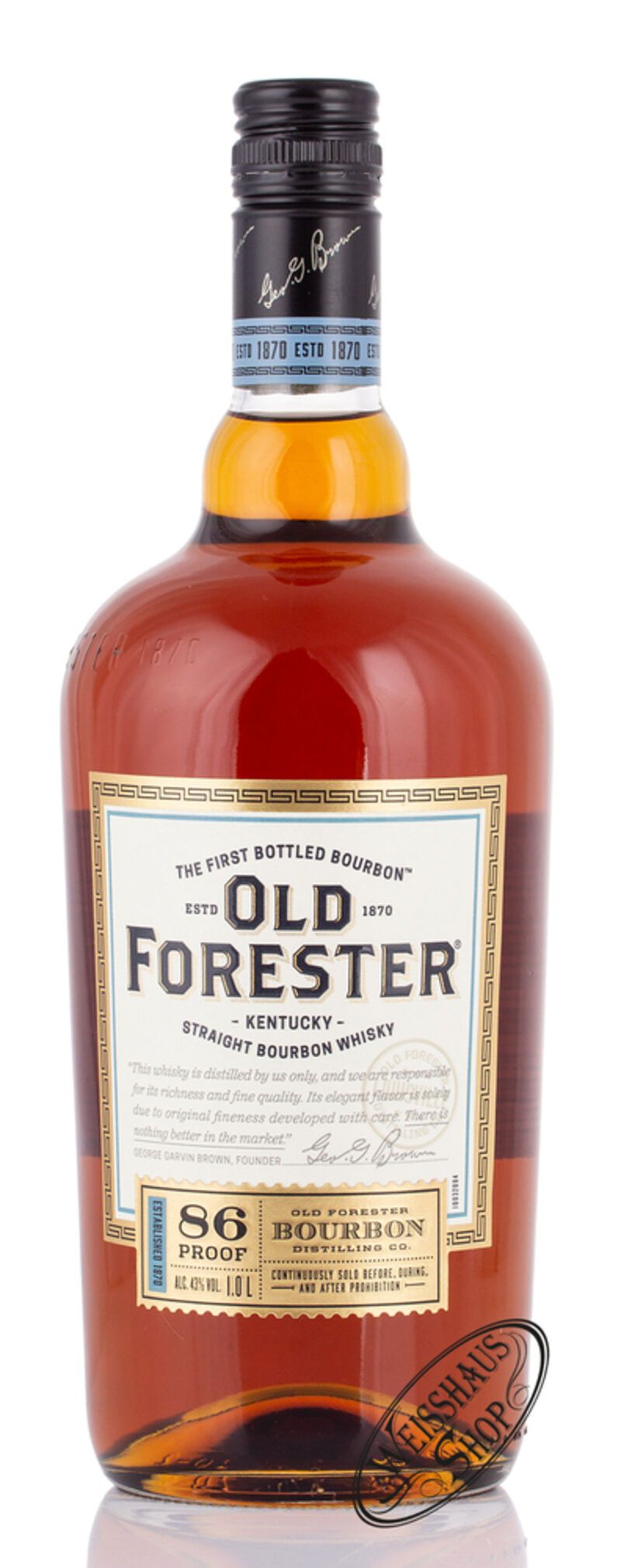 Old Forester Kentucky Straight Bourbon Whiskey 43% vol. 1,0l