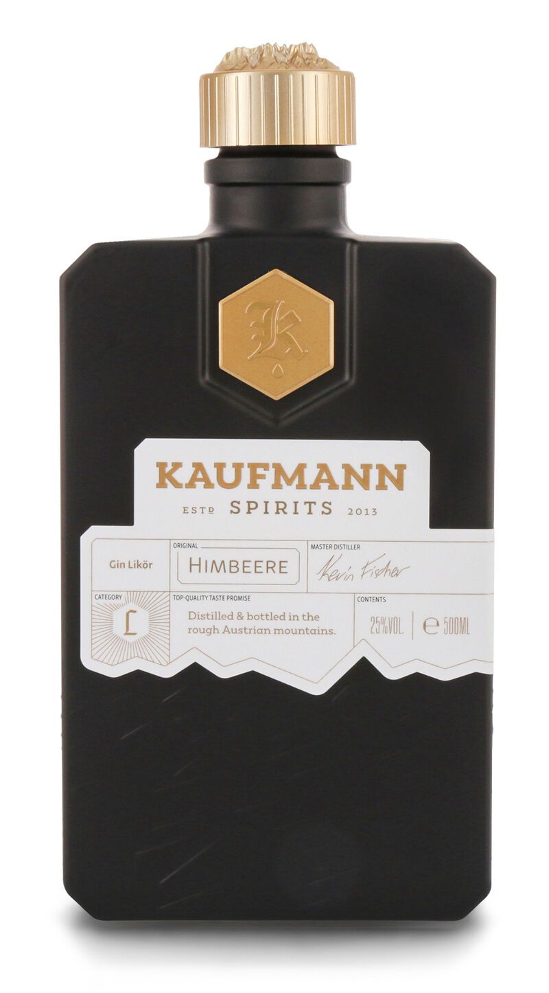 Kaufmann Spirits Himbeere Gin Likör 25% vol. 0,50l Kaufmann Spirits Himbeere Gin Likör 25% vol. 0,50l