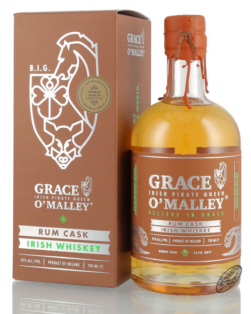 Grace O'Malley Rum Cask Irish Whiskey 42% vol. 0,70l
