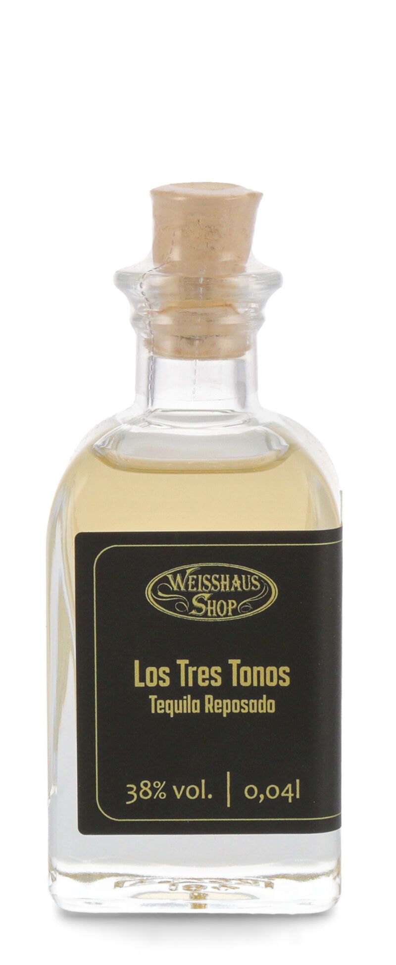 Los Tres Tonos Tequila Reposado 38% vol. 0,04l Weisshaus Sample