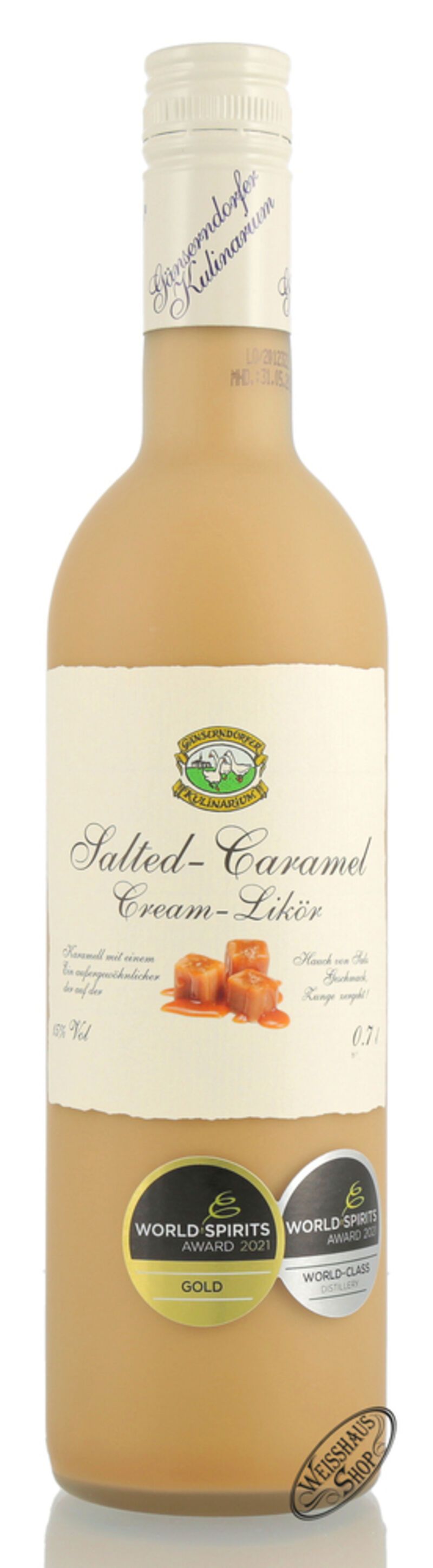 Auersthaler Salted Caramel Cream Likör 15% vol. 0,70l Auersthaler Salted Caramel Cream Likör 15% vol. 0,70l