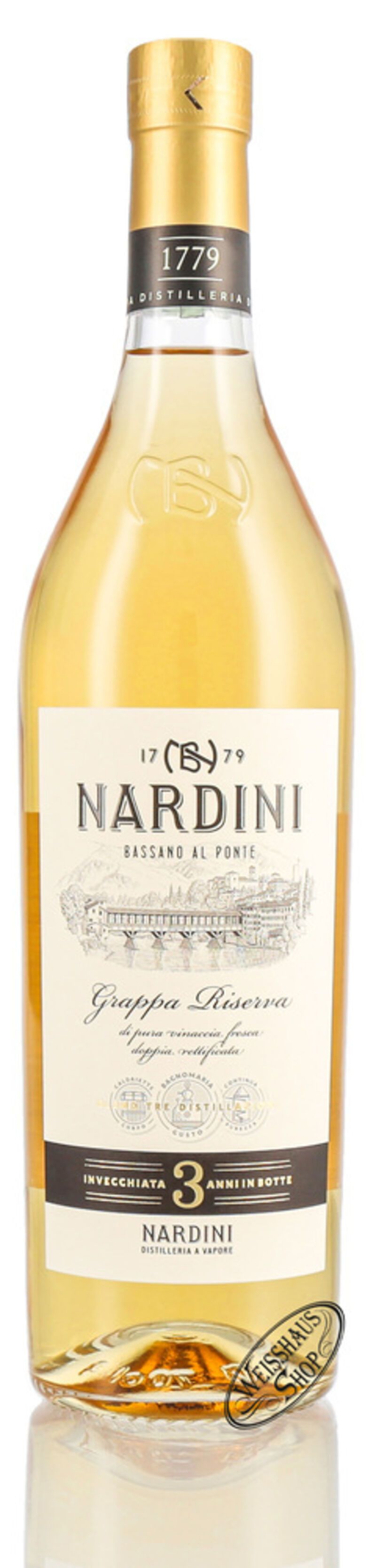 Nardini Grappa Riserva 3 anni 50% vol. 0,70l Nardini Grappa Riserva 3 anni 50% vol. 0,70l