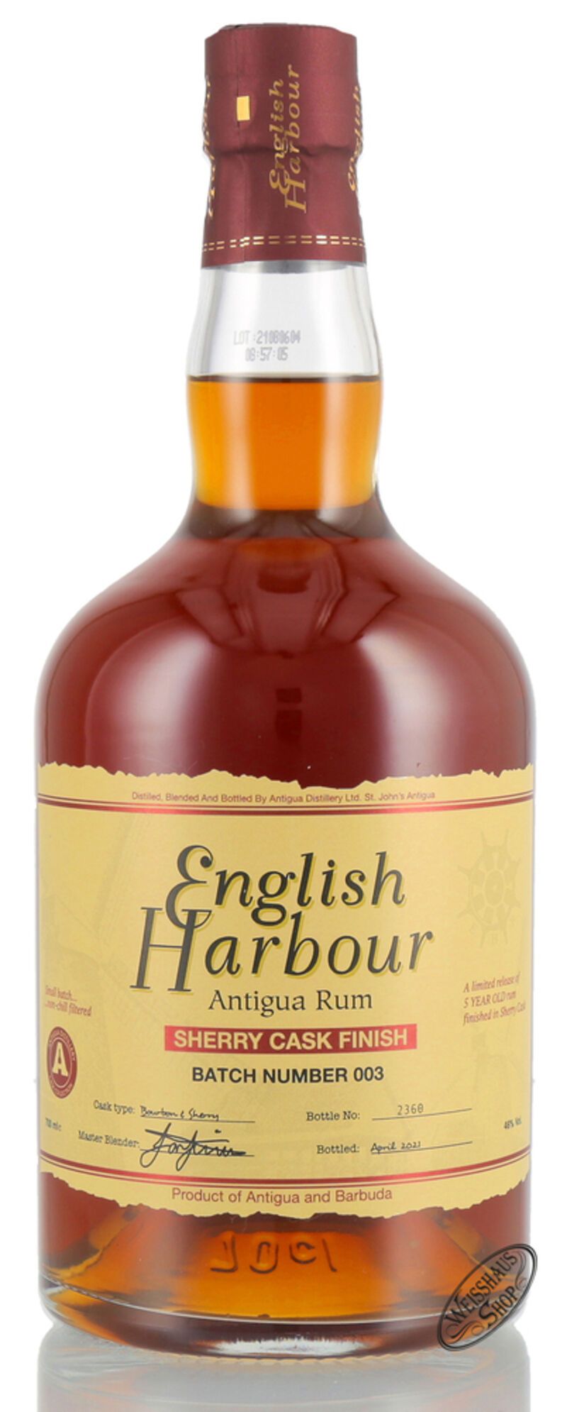 English Harbour Sherry Cask Finish Rum 46% vol. 0,70l