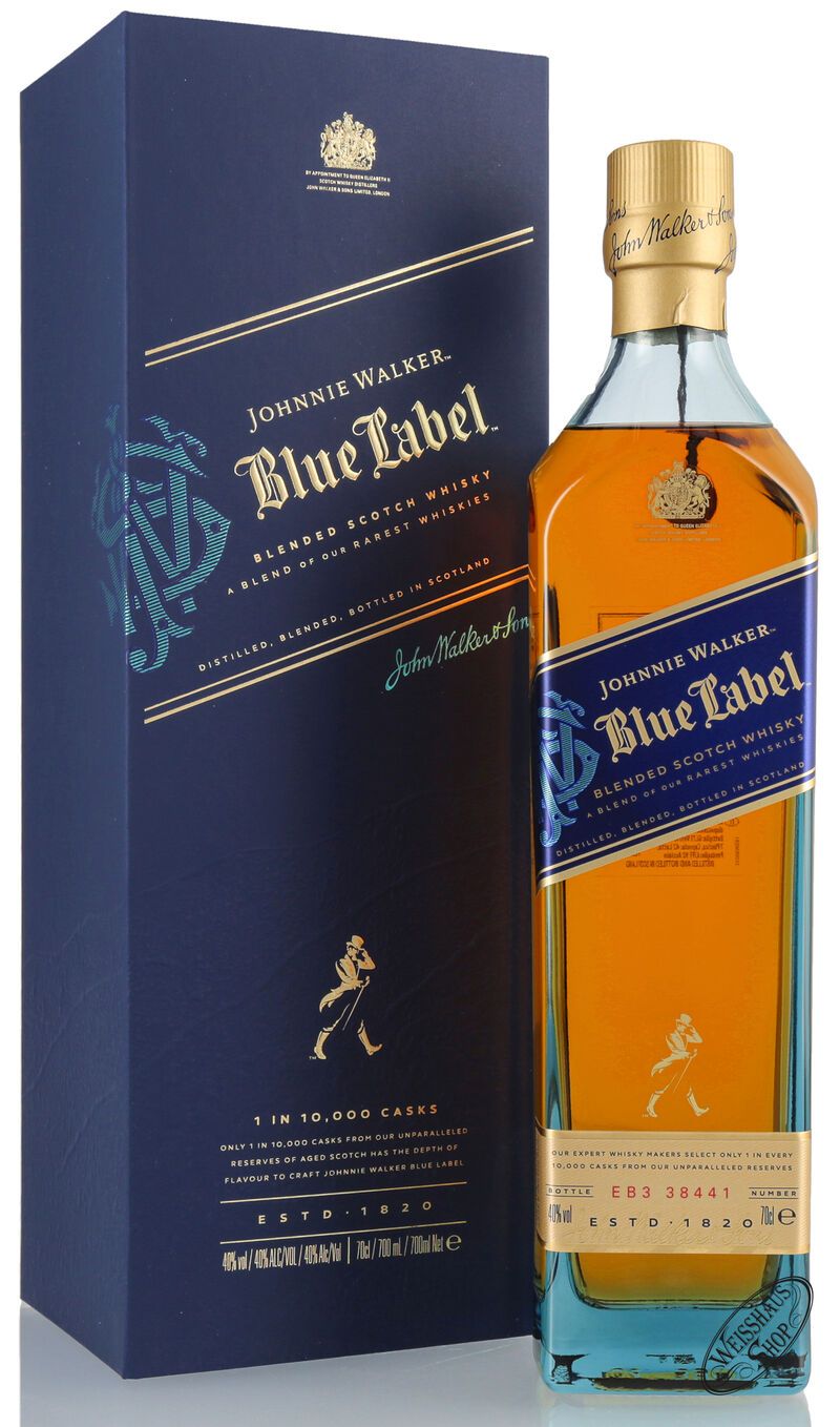 Johnnie Walker Blue Label Blended Malt Scotch Whisky 40% vol. 0,70l
