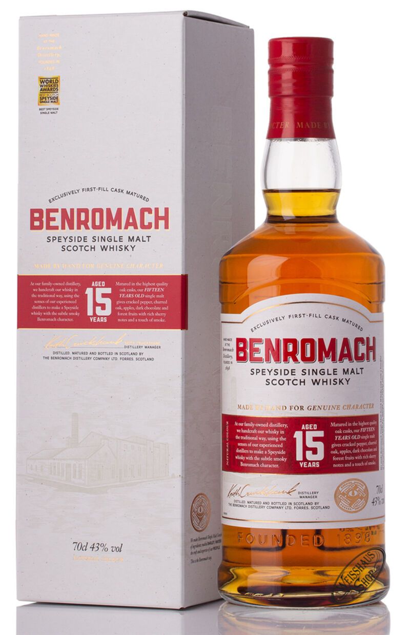 Benromach 15 YO Single Malt Whisky 43% vol. 0,70l