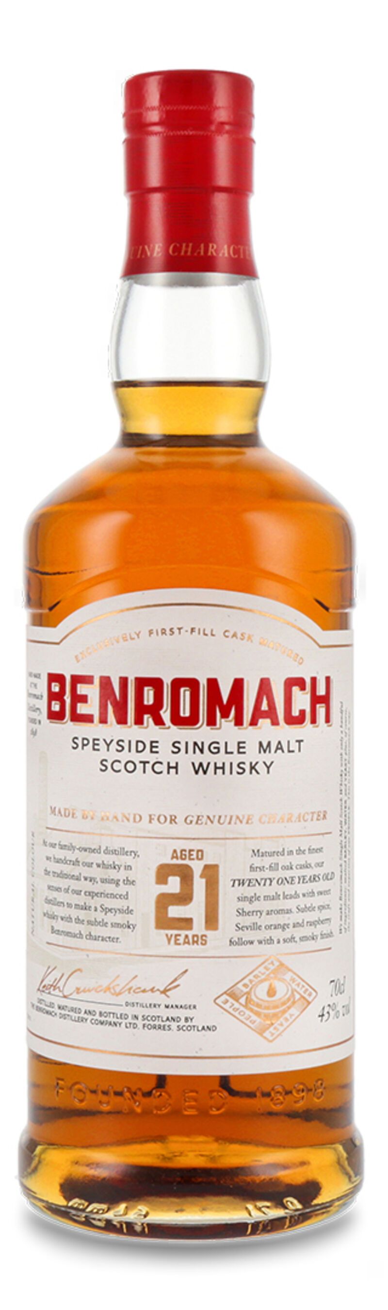 Benromach 21 YO Single Malt Whisky 43% vol. 0,70l Benromach 21 YO Single Malt Whisky 43% vol. 0,70l