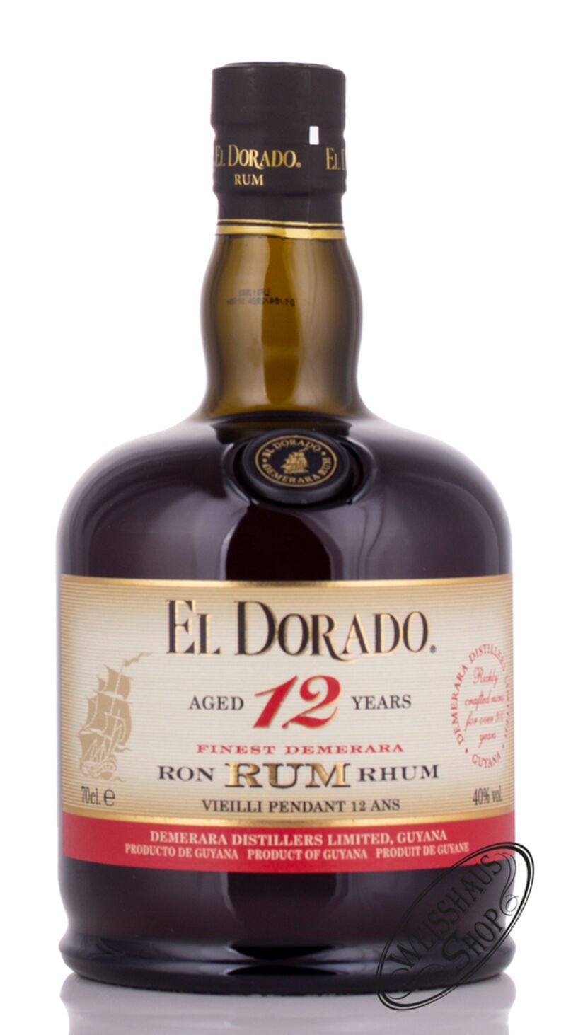 El Dorado Rum 12 YO 40% vol. 0,70l